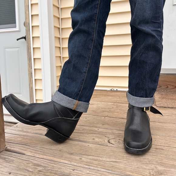 Handmade Leather Engineer Boots - Picture 8 of 9